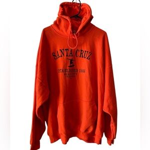 Gildan Santa Cruz surf city men’s Orange hoodie